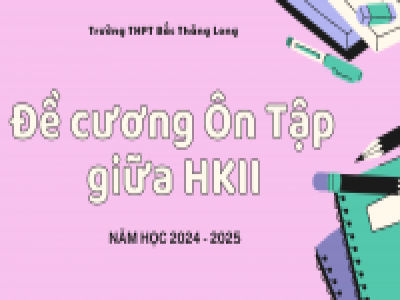 Đề cương ôn tập giữa HKII khối 10, 11, 12 năm học 2024 - 2025